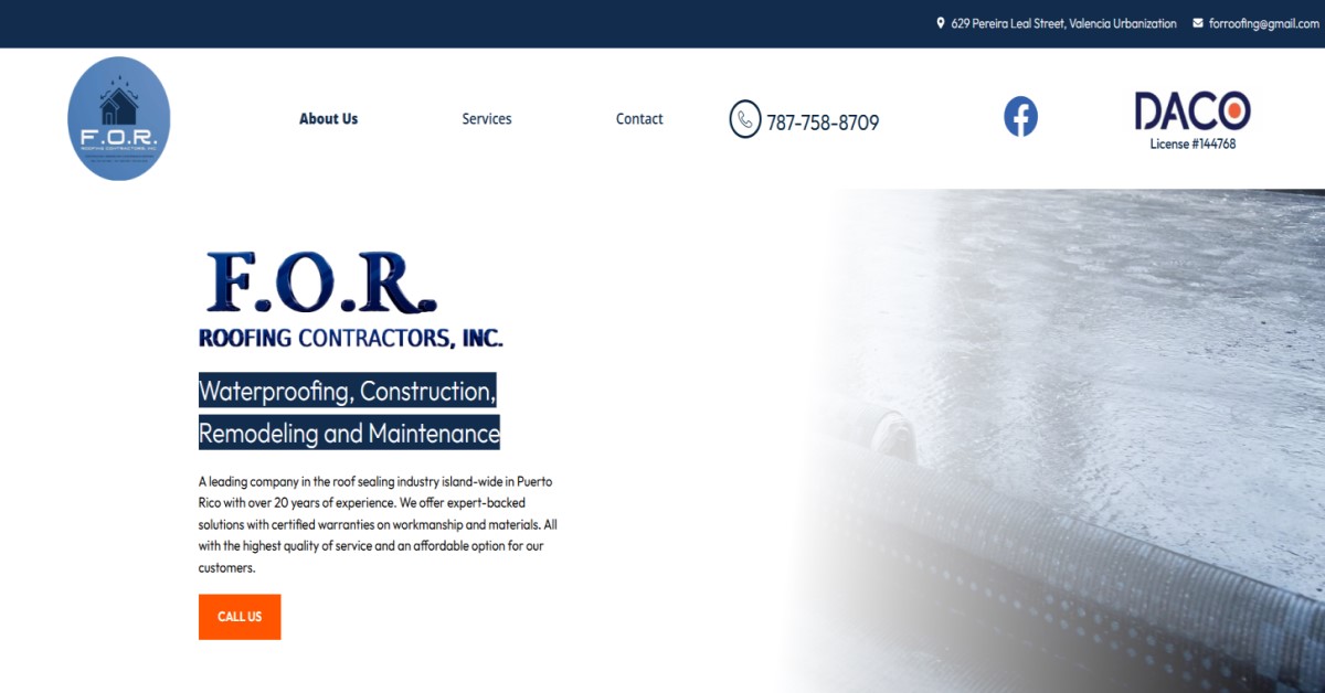 F.O.R. Roofing Contractors, Inc.