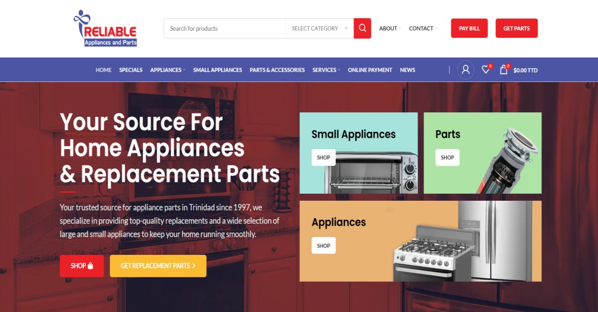 Reliable Appliances & Parts Ltd
