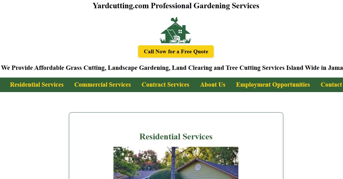 Yard Cutting Gardening Services